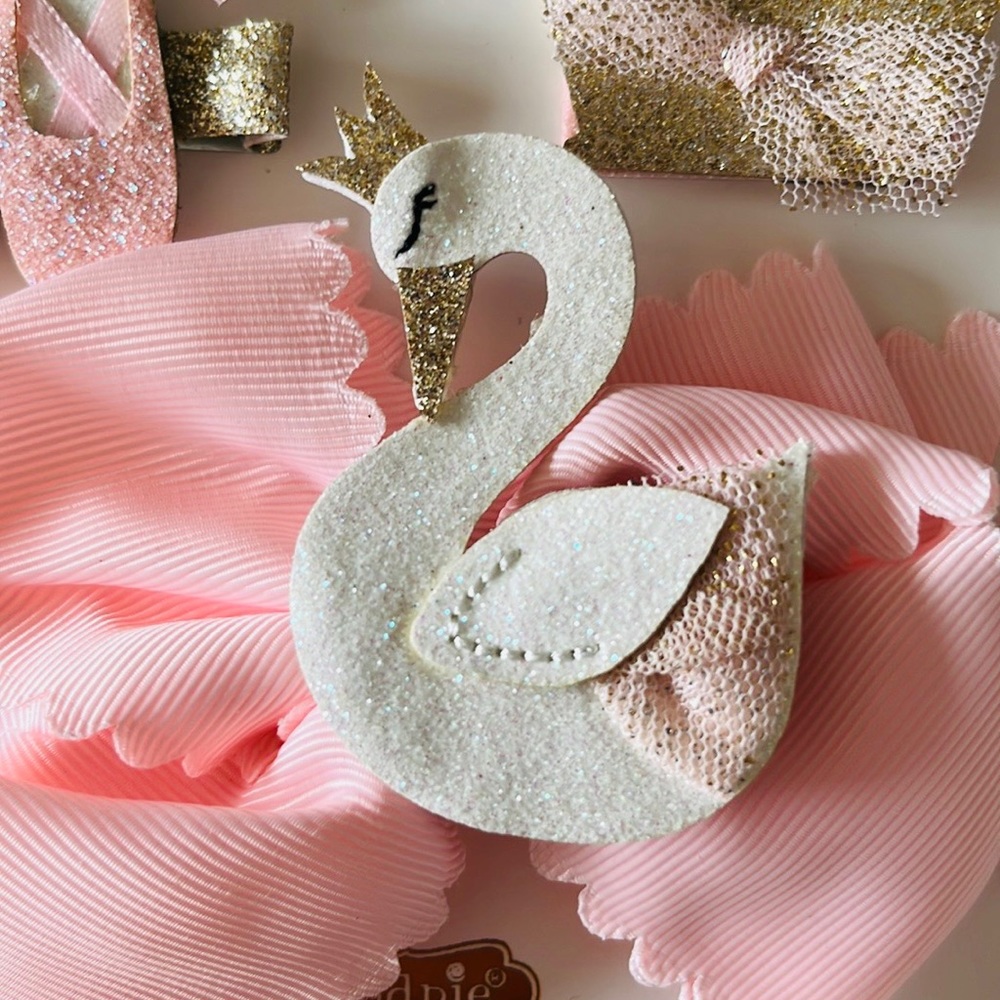 💝HP 09/28 💝Mud Pie Ballerina Swan hair accessory - Picture 5 of 10